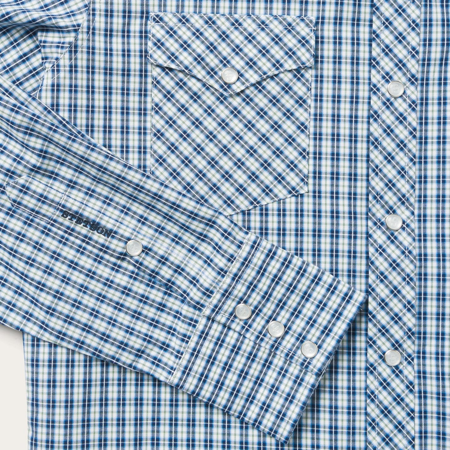 Stetson Modern Snap Front Shirt in Mini Check