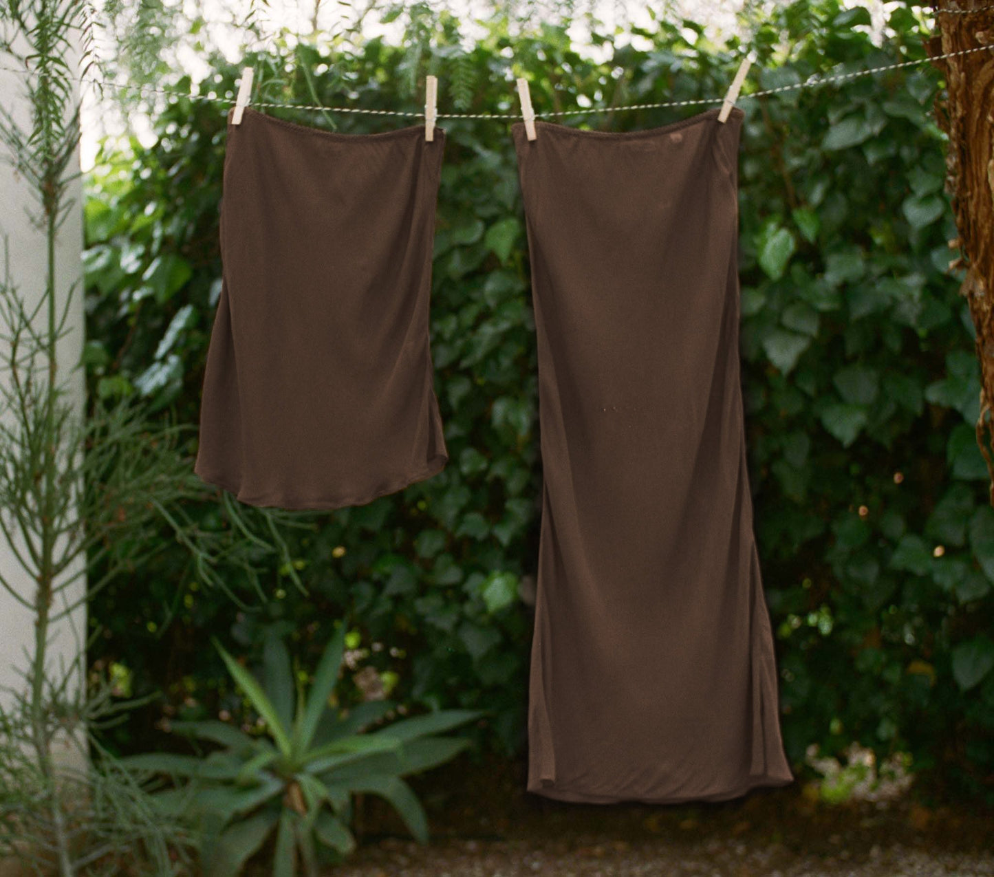 DÔEN Women Long Skirt Slip - Umber