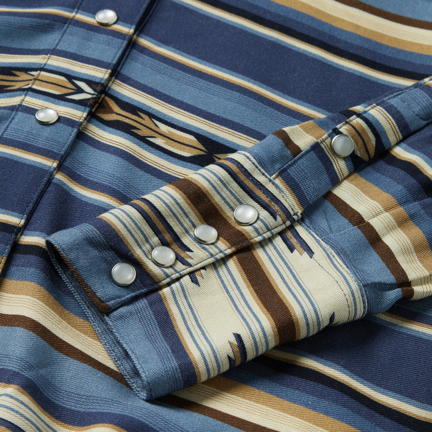 Stetson Indigo Serape Print Shirt