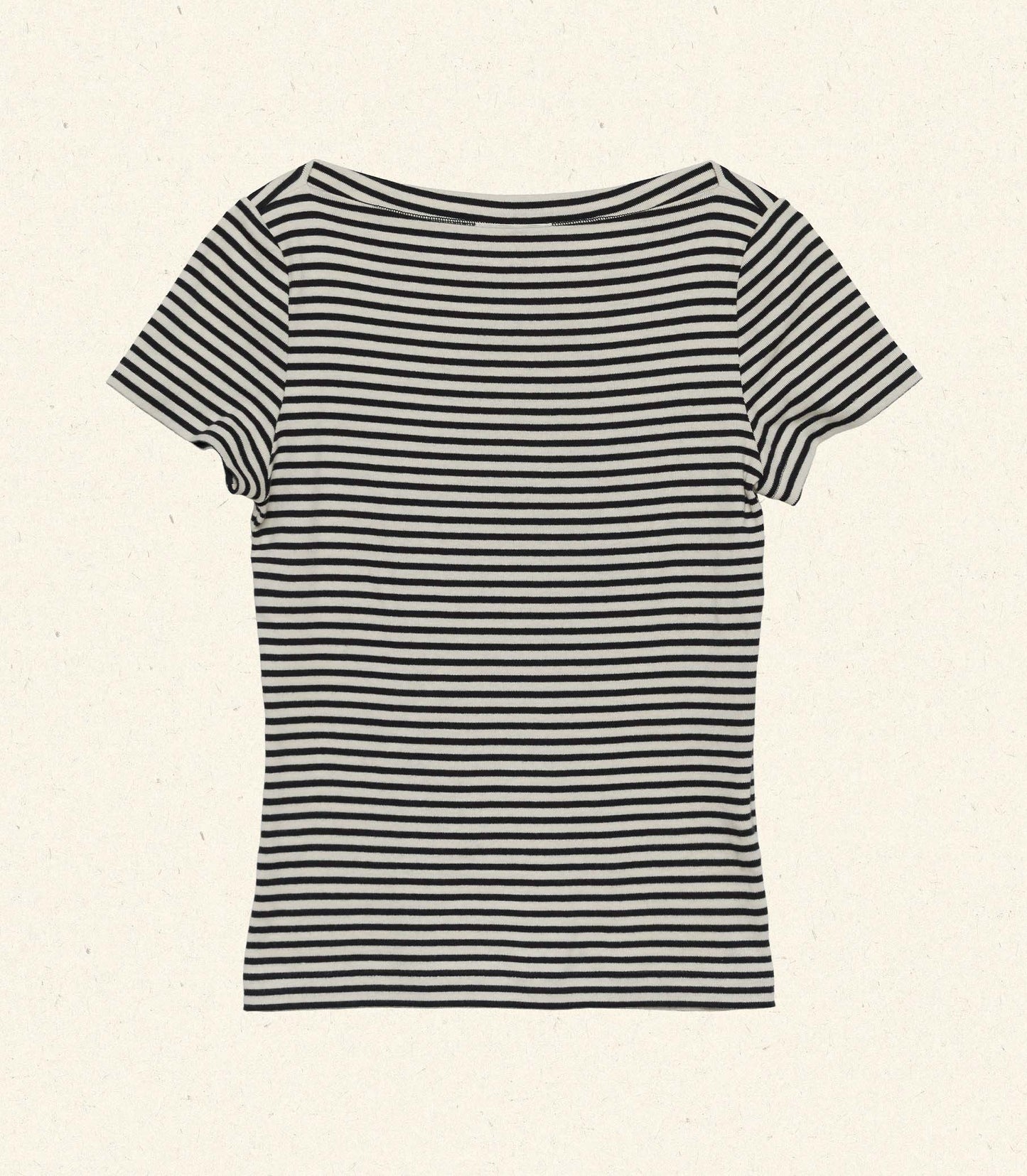 DÔEN Women Pauline Tee - Black Venetia Stripe