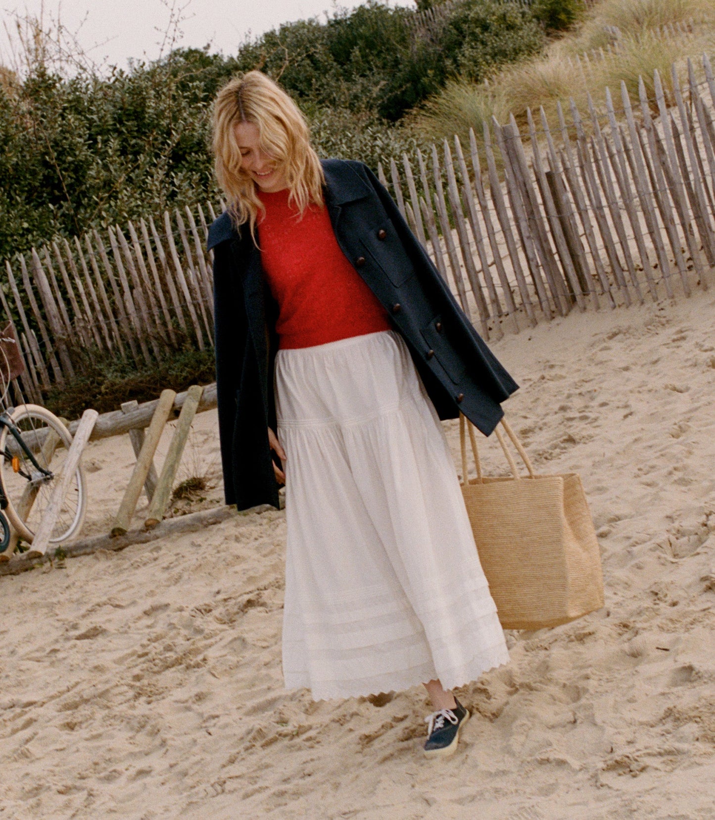 DÔEN Women Monica Sweater - Cherry Red