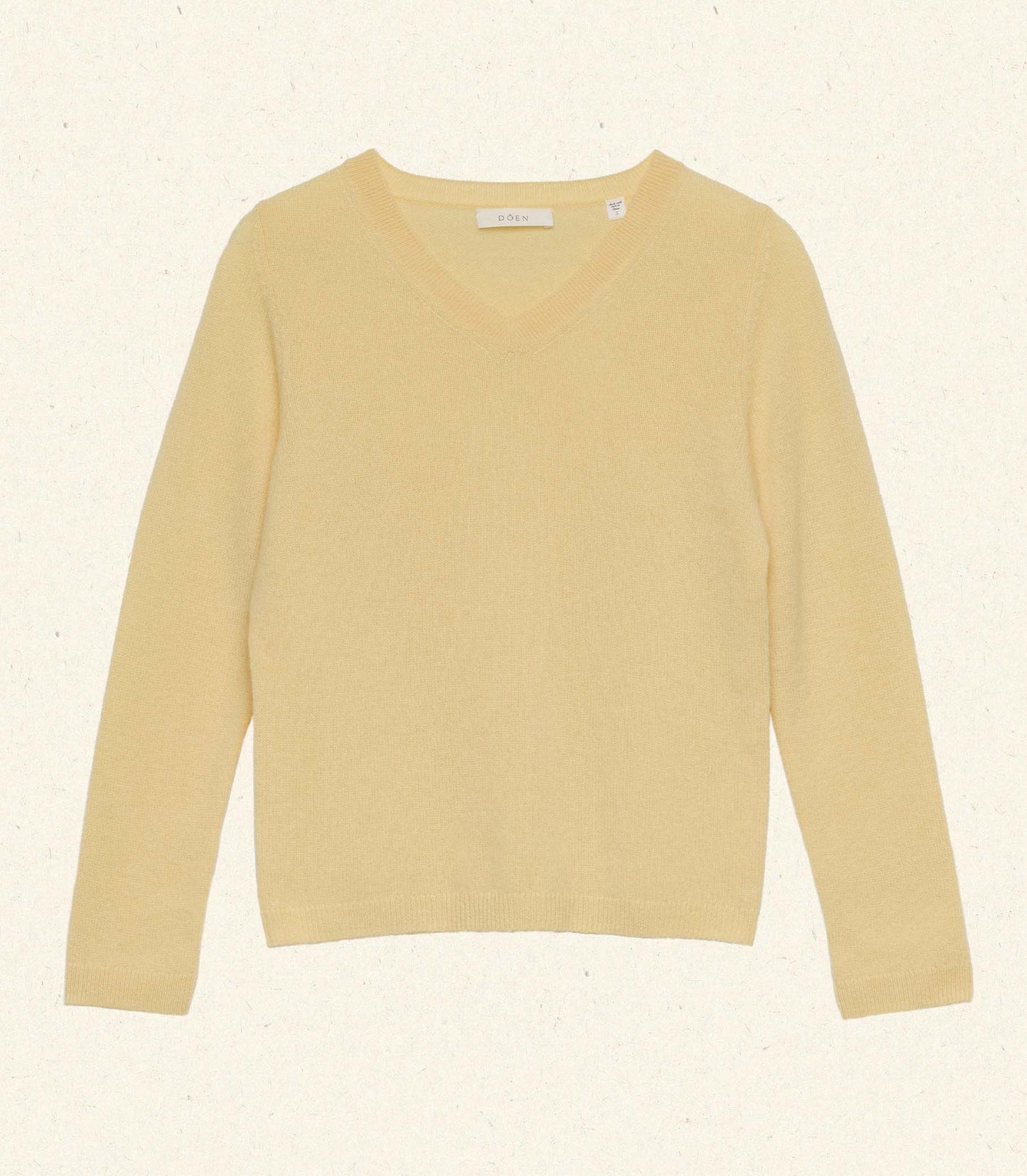 DÔEN Women Garance Cashmere Sweater - Lemon Chiffon