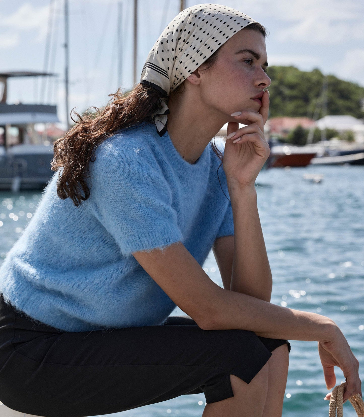 DÔEN Women Hearst Sweater - Seashore Blue