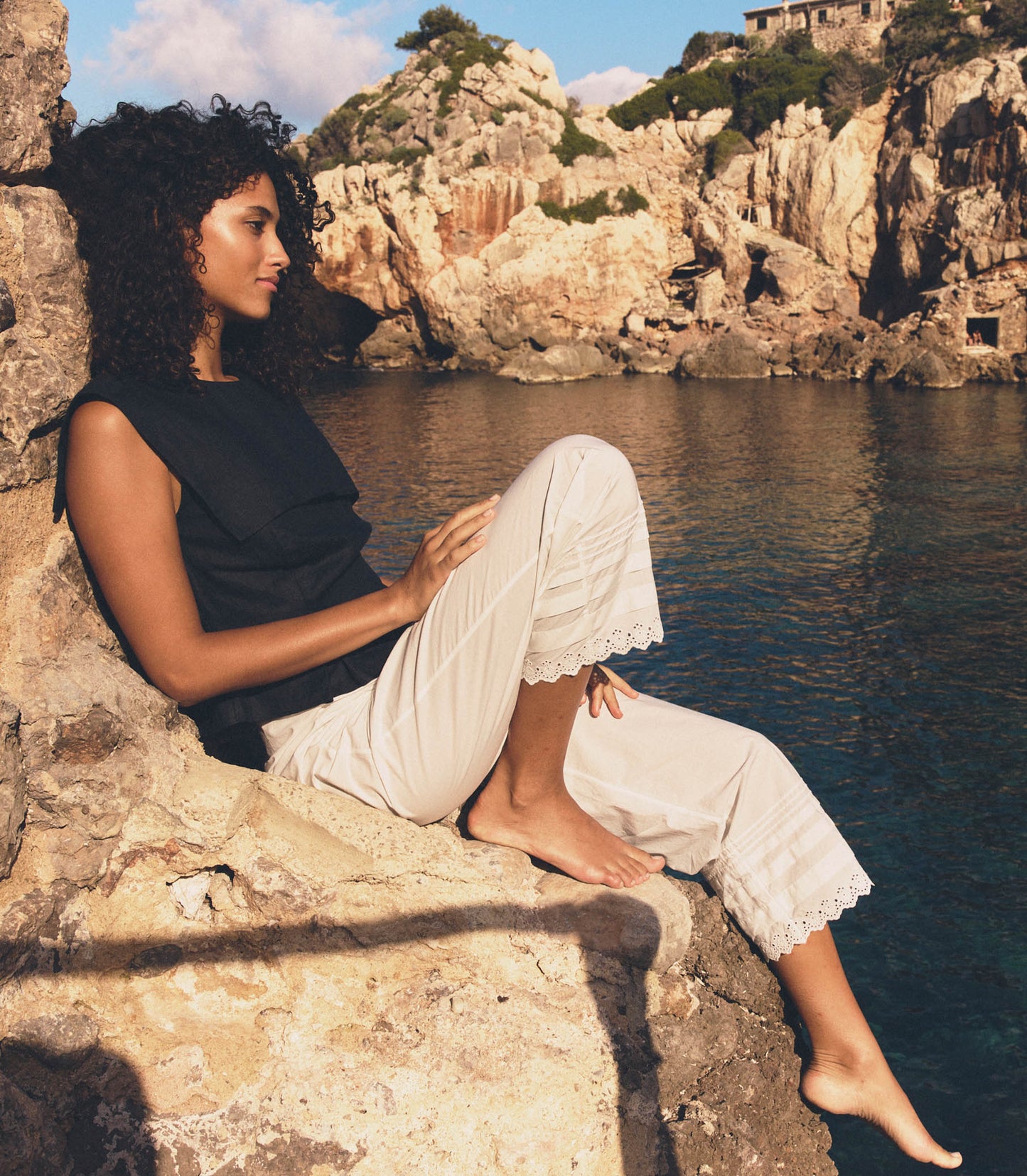 DÔEN Women Francisca Pant - Powder