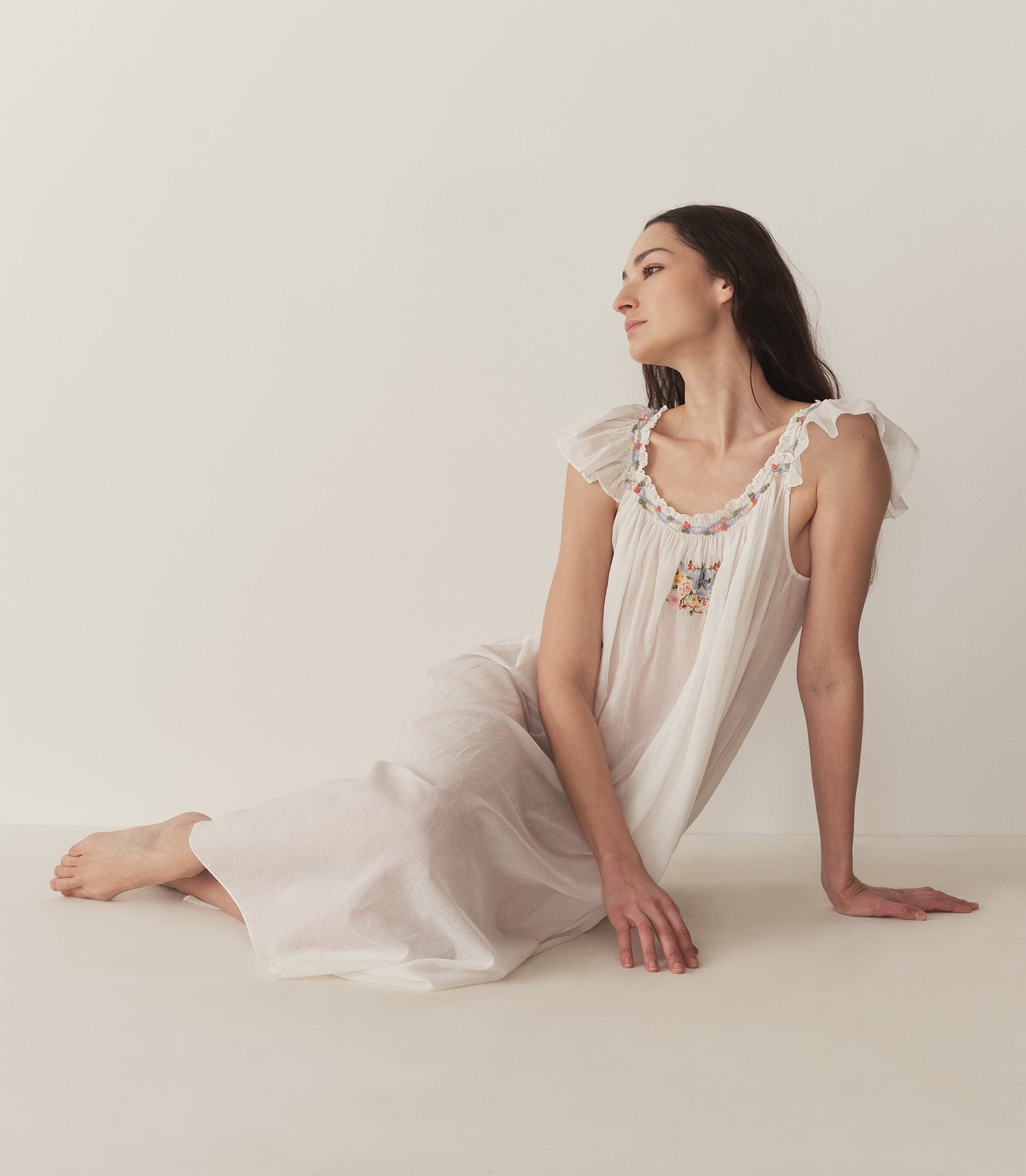 DÔEN Women Orelle Nightgown - Salt