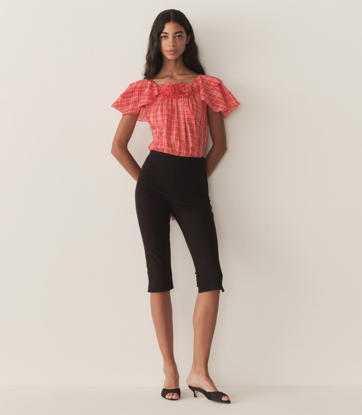 DÔEN Women Analicia Top - Sylvie Plaid