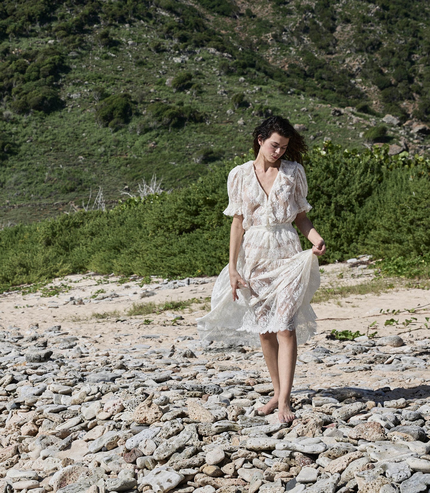 DÔEN Women Sebastiane Skirt - Sea Salt