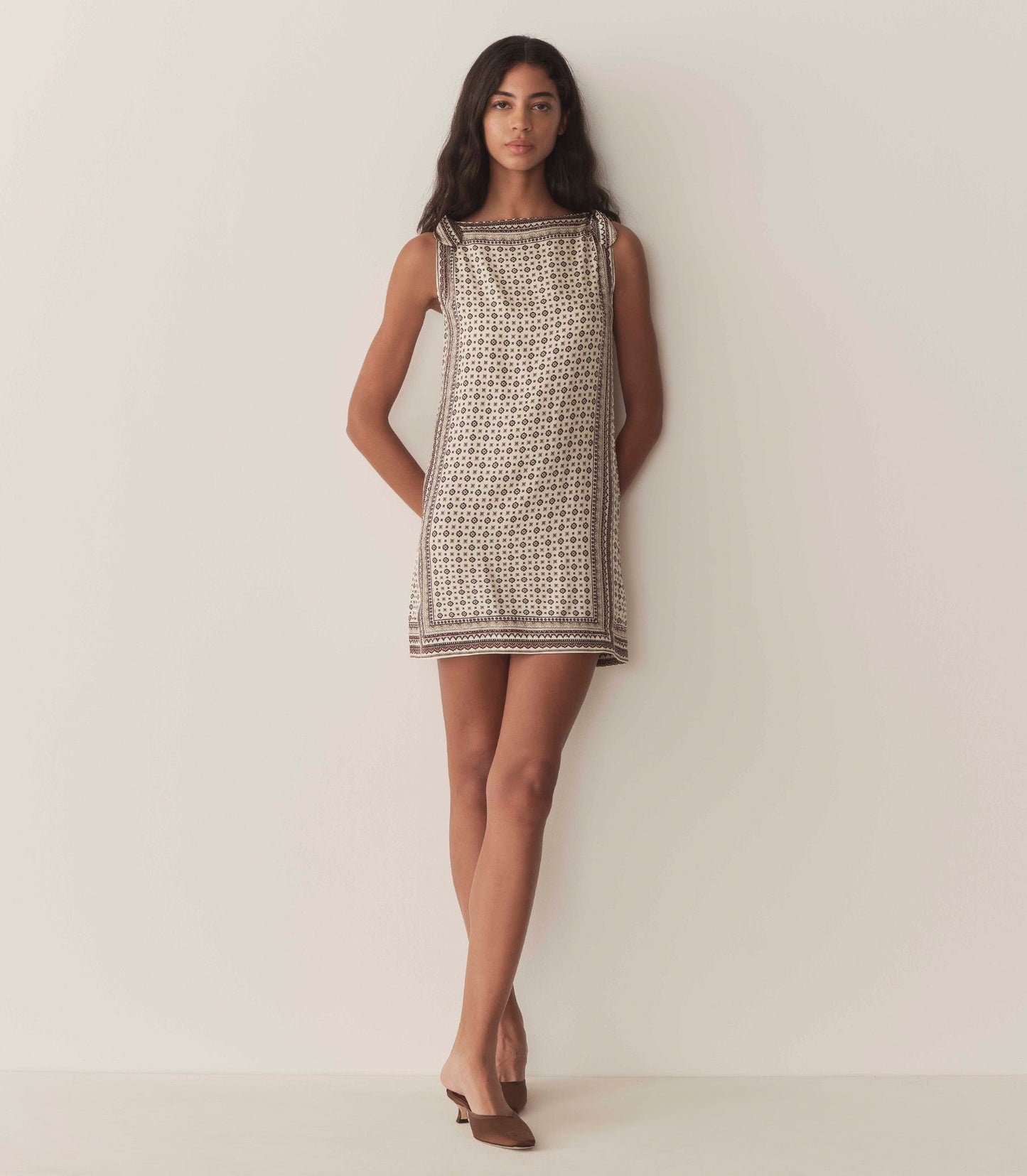 DÔEN Women Malia Dress - Cream Montmartre Foulard