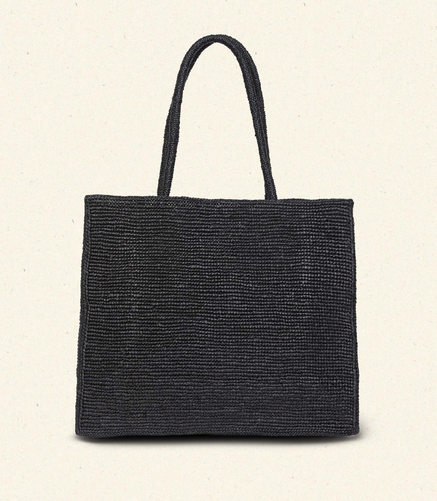 DÔEN Women Grande Mathilde Bag - Black Raffia