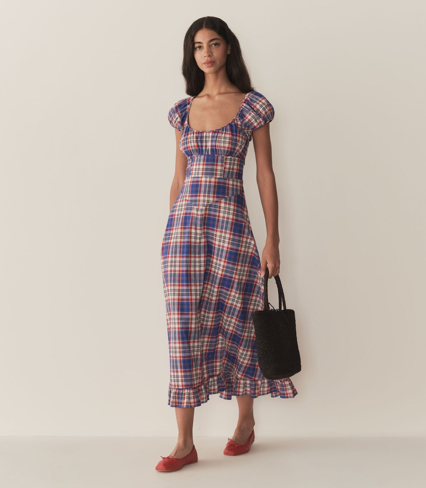 DÔEN Women Ramona Dress - Cote D'Azur Plaid