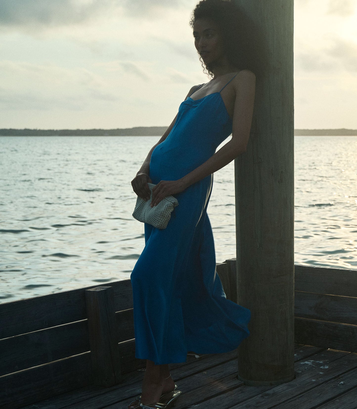 DÔEN Women Lorraine Dress - Blue Tourmaline