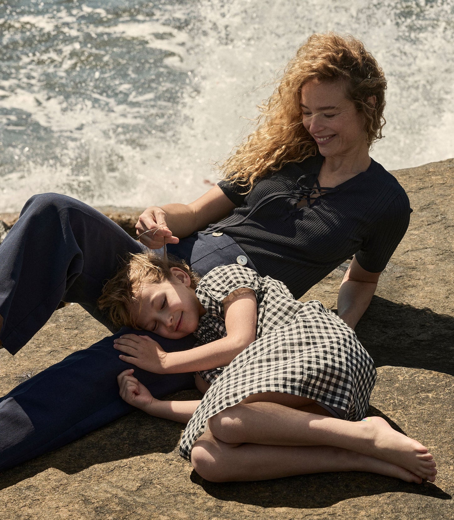 DÔEN Women Auguste Top - Navy
