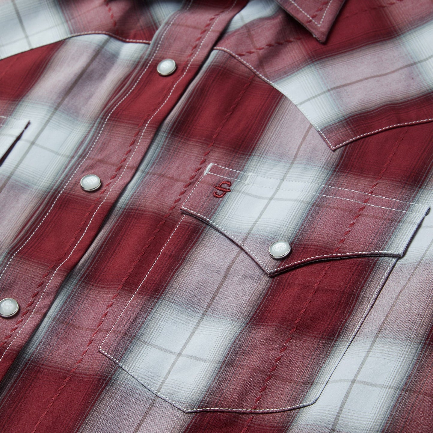 Stetson Shadow Plaid Short Sleeve Western Shirt