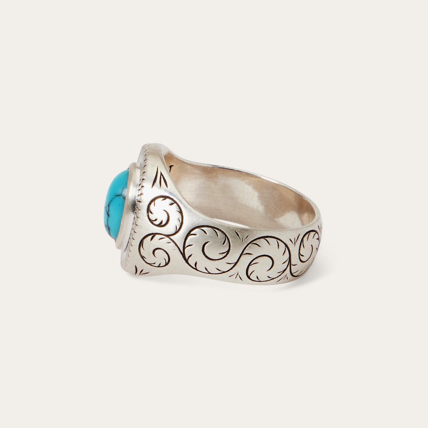 Stetson Filigree Ring with Turquoise