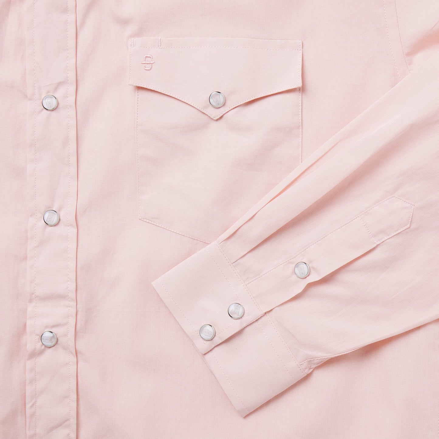 Stetson Pink End-On-End Western Shirt