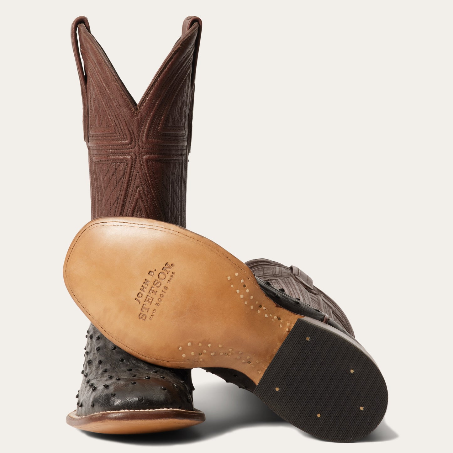 Stetson Dillon Ostrich Boots