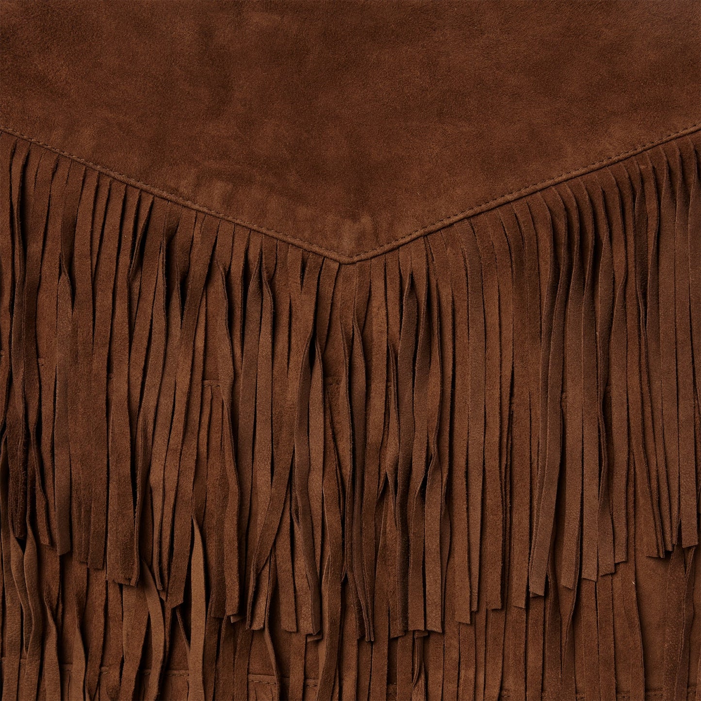 Stetson Lamb Suede Fringe Mini Skirt