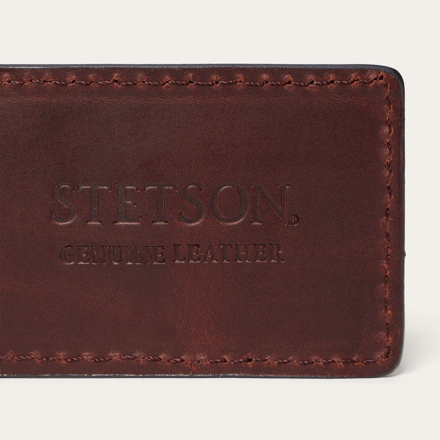 Stetson Tooled Embossed Croco Money Clip