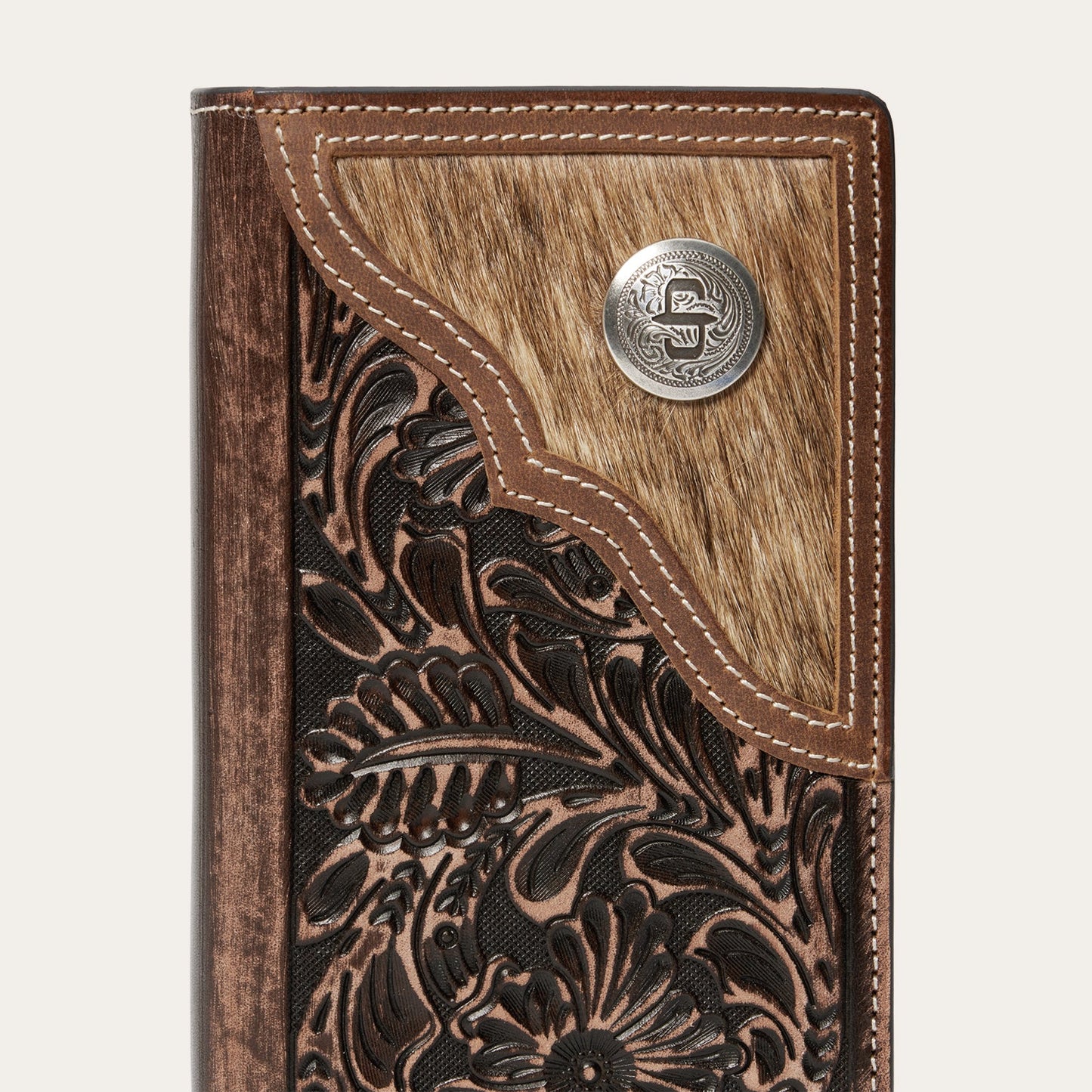 Stetson Hair-On-Hide Concho Checkbook