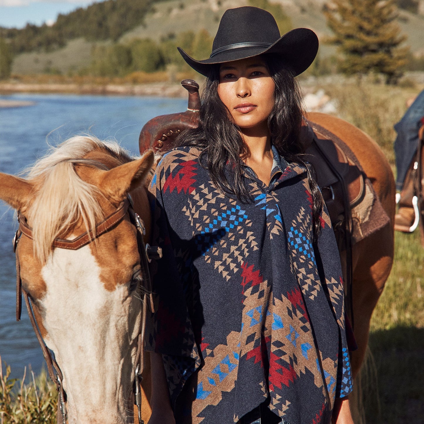 Stetson Hooded Serape Blanket Wrap