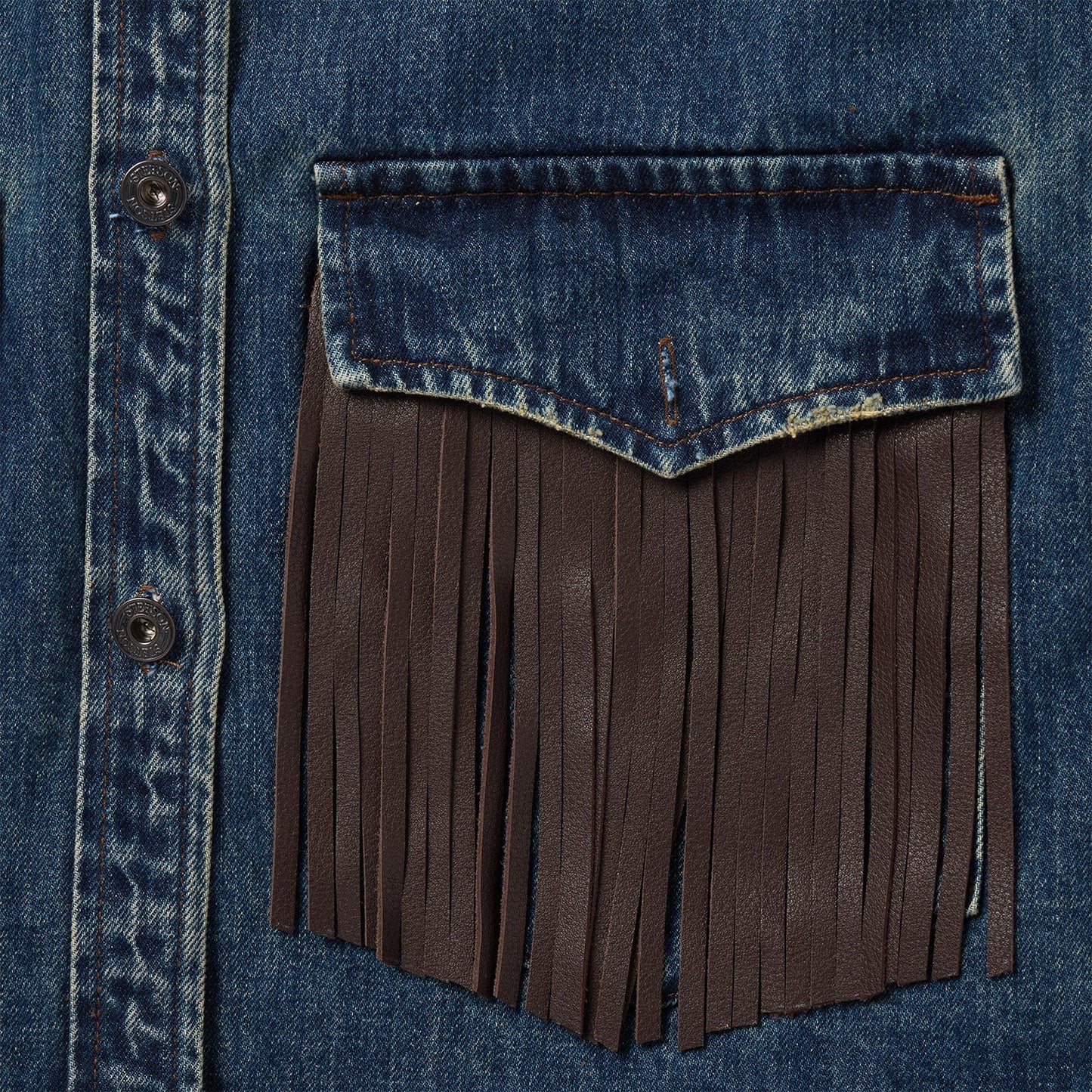 Stetson Dark Denim Fringe Jacket