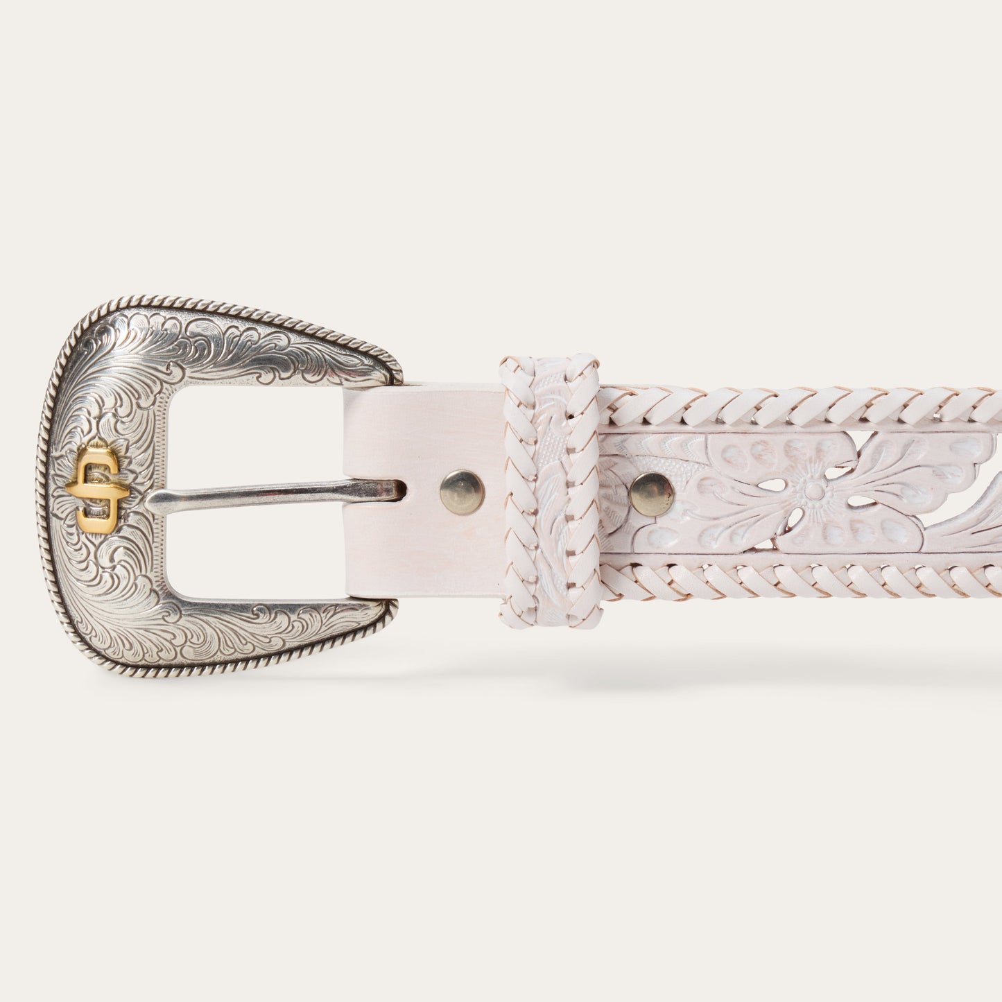 Stetson Tooled Laced Edge Belt
