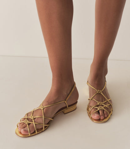 DÔEN Women Corsica Sandal - Brass