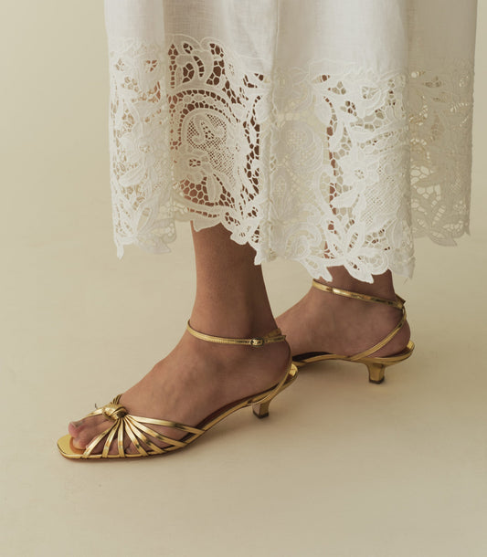 DÔEN Women Hepburn Heel - Gold