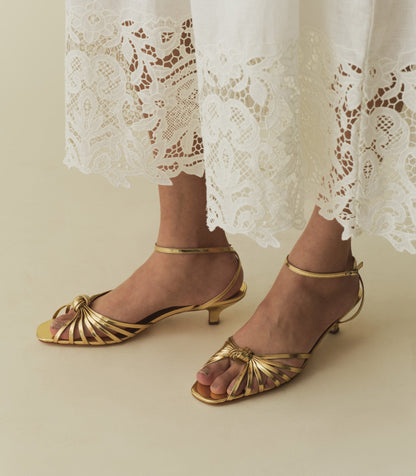 DÔEN Women Hepburn Heel - Gold
