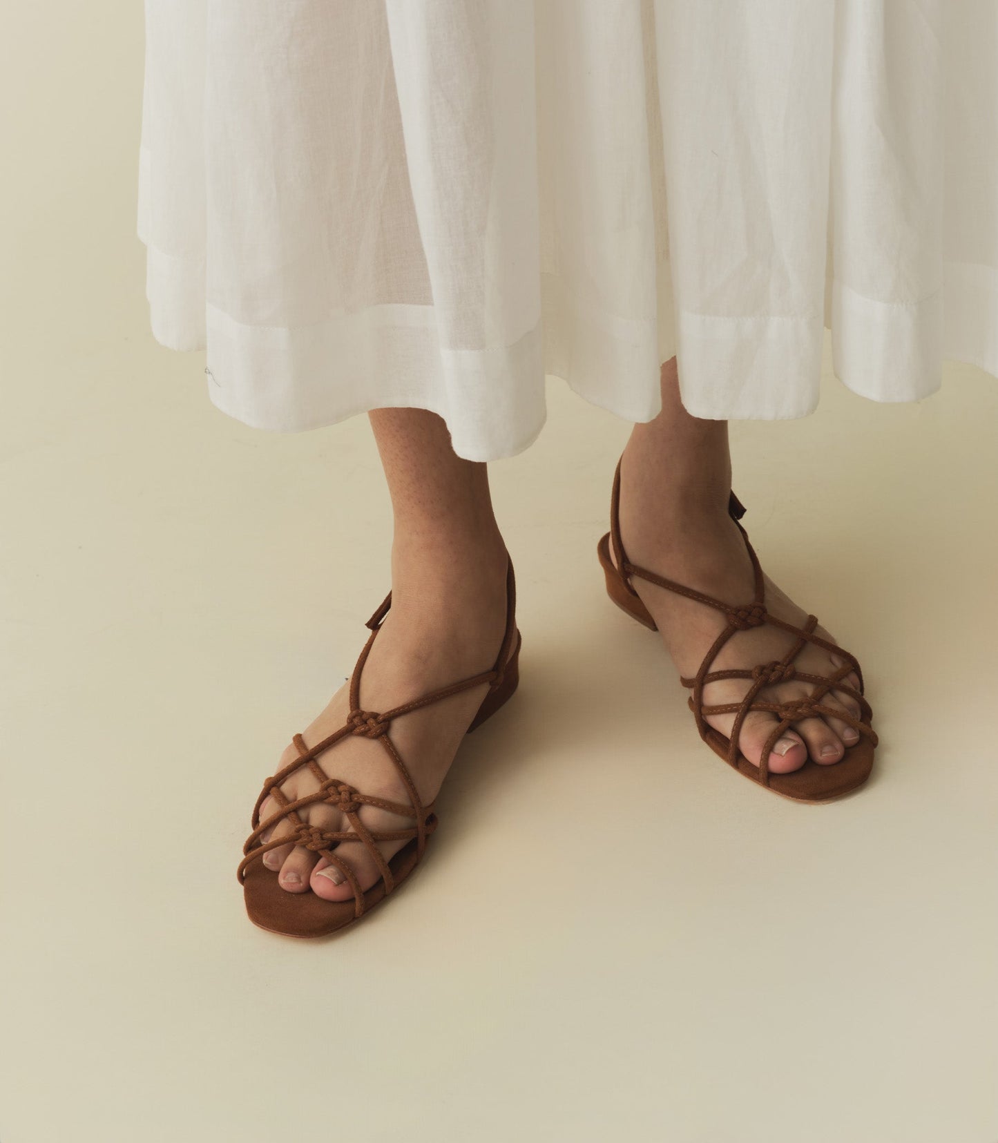 DÔEN Women Corsica Sandal - Cognac Suede