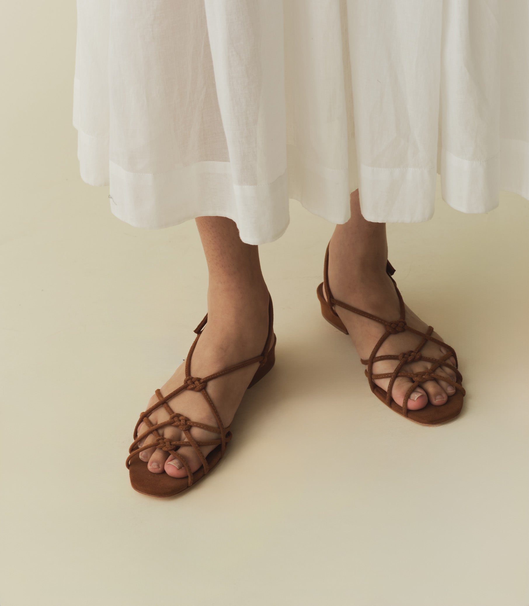 DÔEN Women Corsica Sandal - Cognac Suede