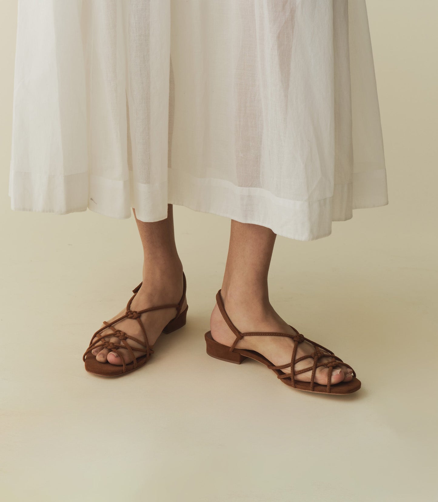 DÔEN Women Corsica Sandal - Cognac Suede