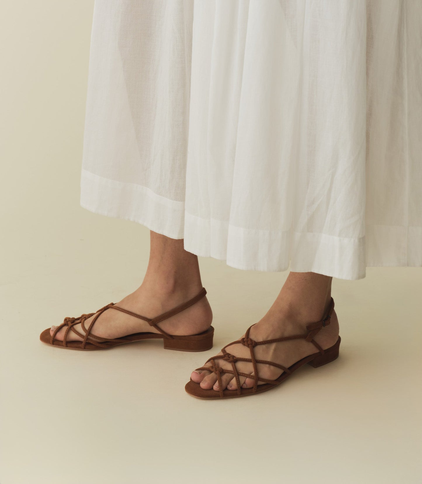 DÔEN Women Corsica Sandal - Cognac Suede