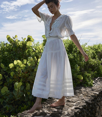 DÔEN Women Sebastiane Skirt - Powder