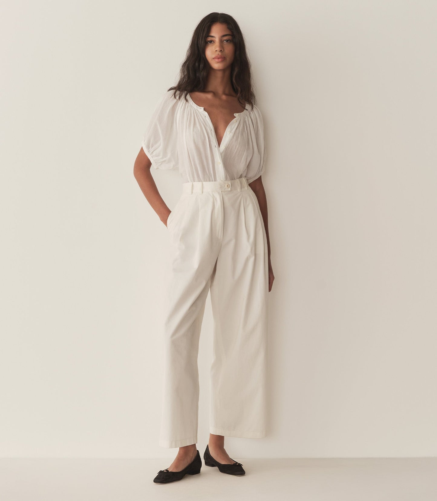DÔEN Women June Top - Salt