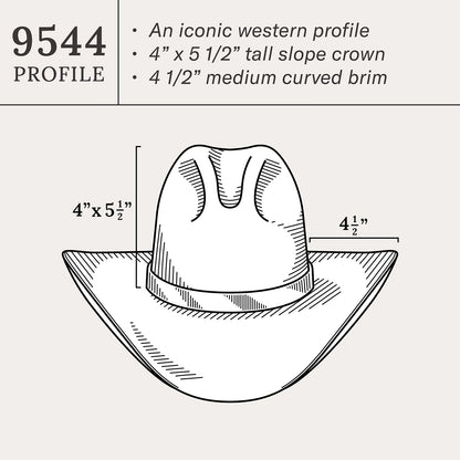 Stetson Broken Bow 10X Straw Cowboy Hat