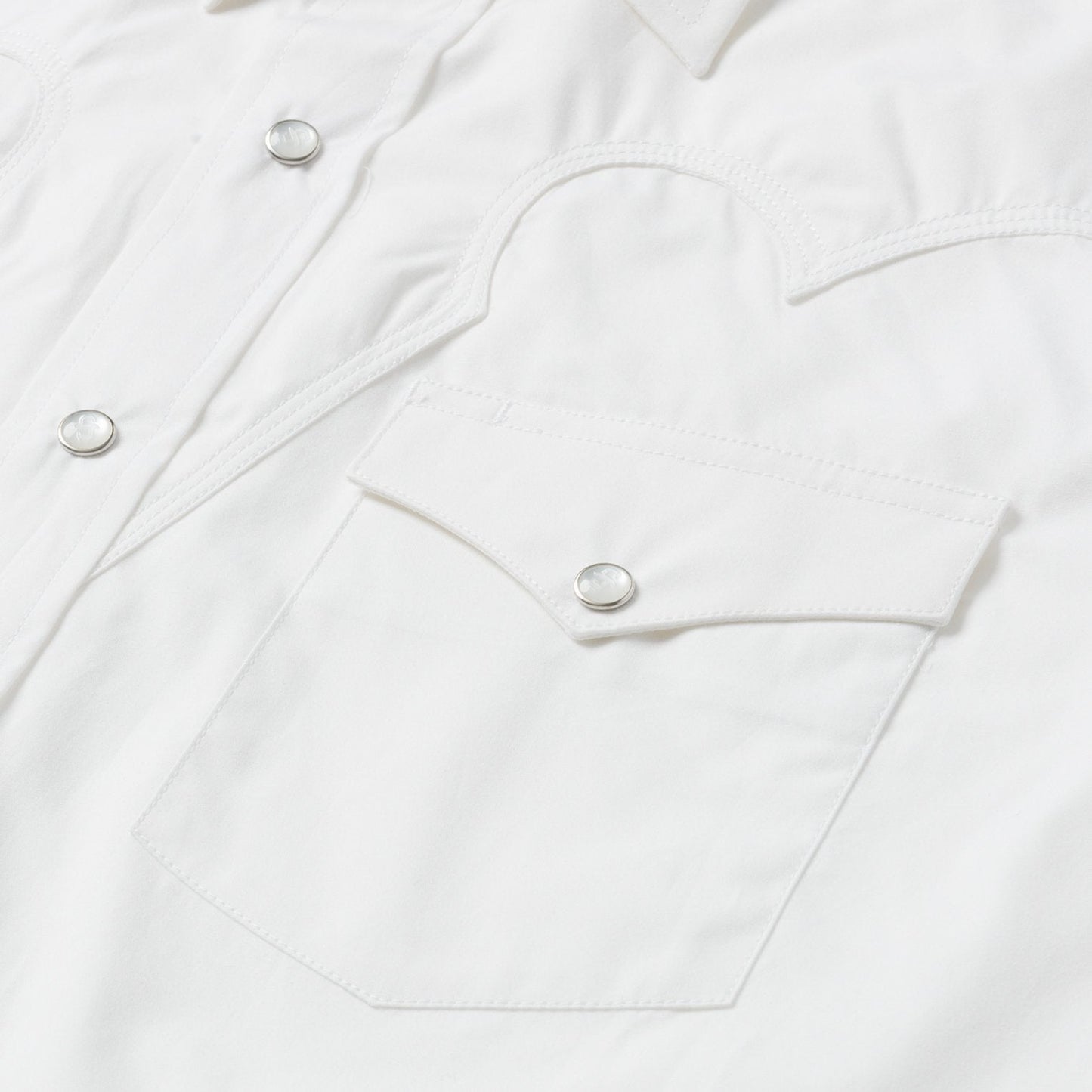 Stetson Classic Solid Snap Poplin Shirt In Optic White