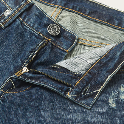Stetson 1014 Fit Destructed Dark Wash Jeans