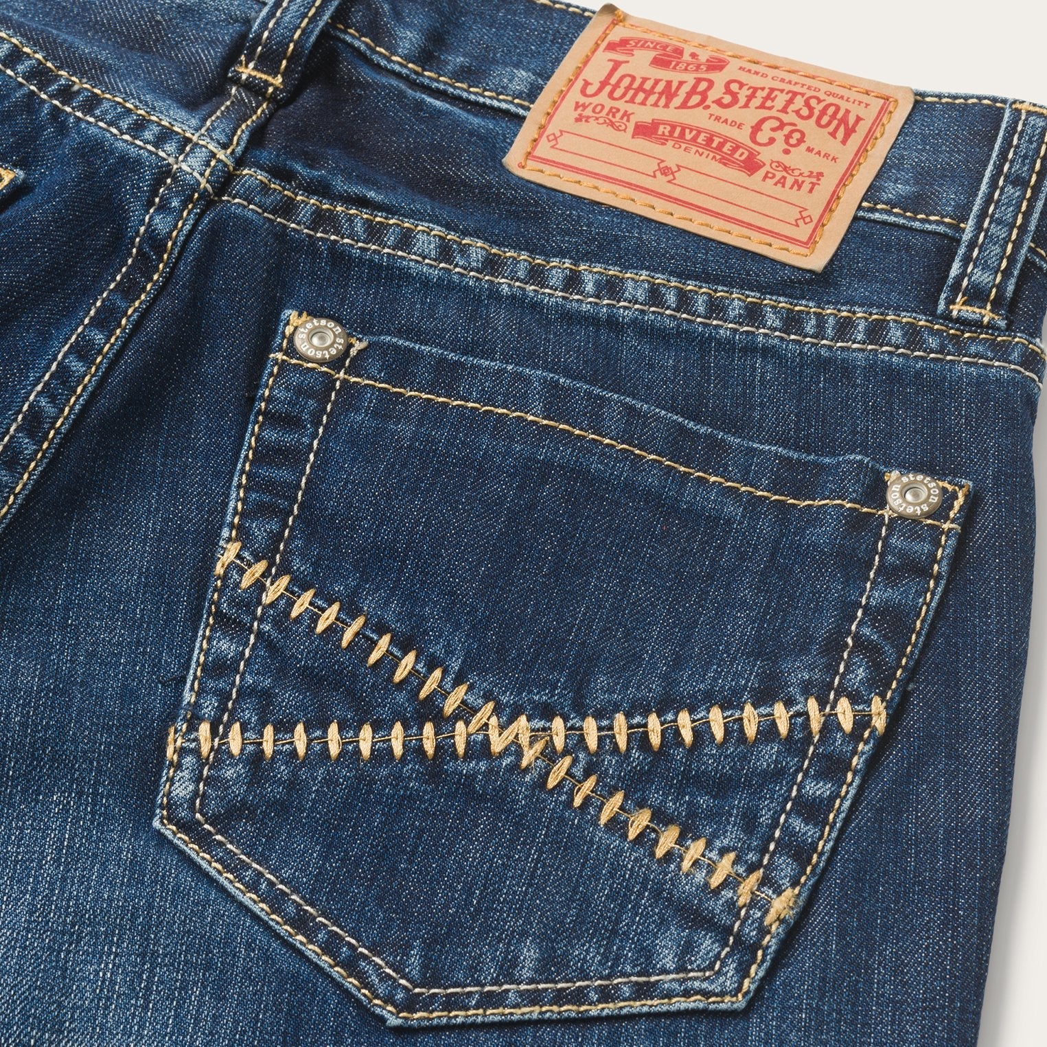 Stetson 1014 Fit Semi-Destructed Wash Jeans