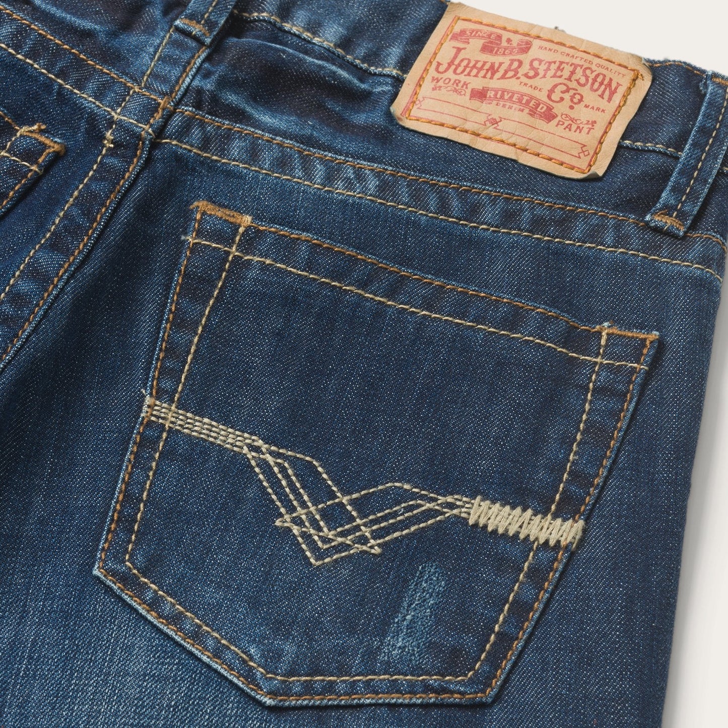 Stetson 1312 Fit Jeans With Back Pocket Detail