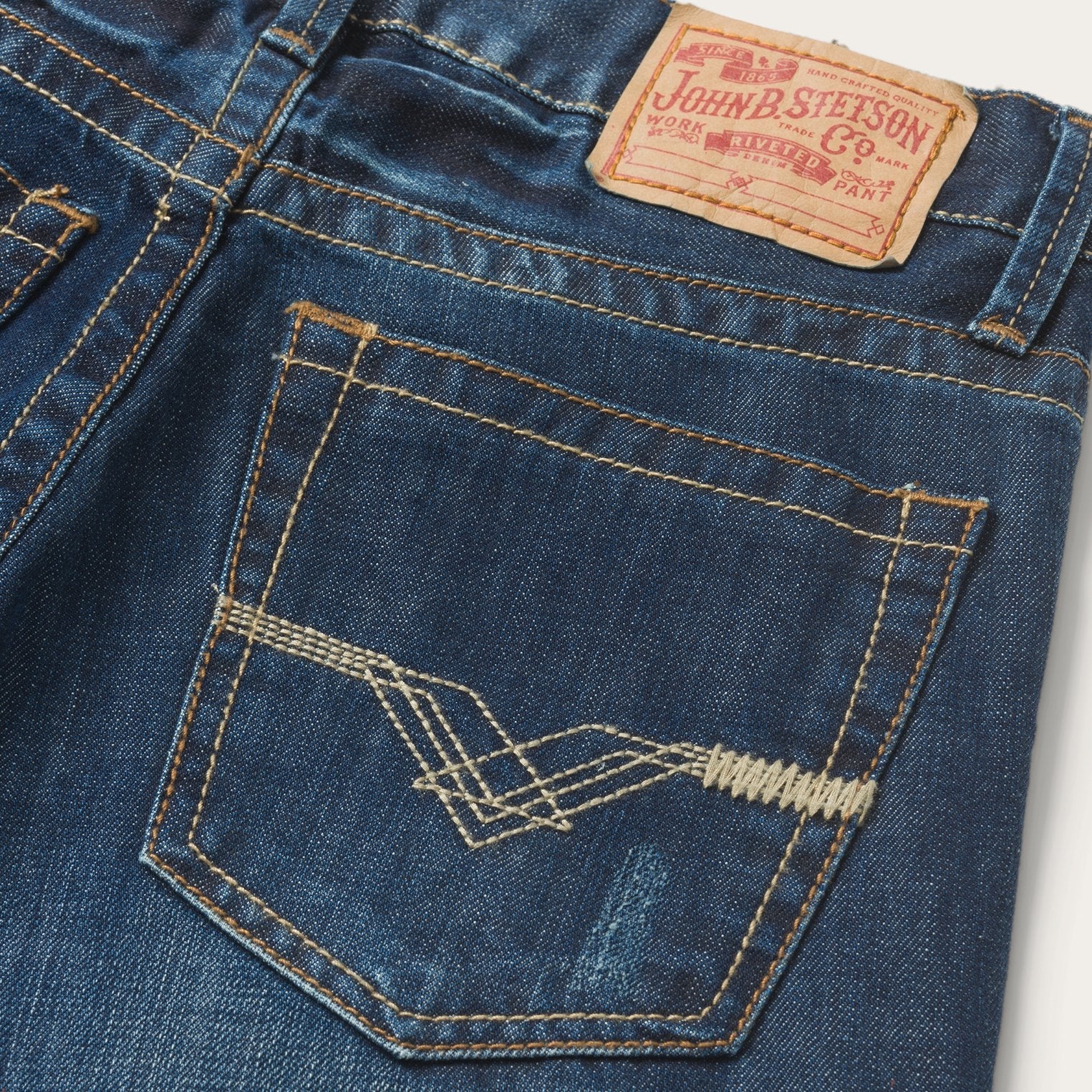 Stetson 1312 Fit Jeans With Back Pocket Detail