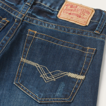 Stetson 1312 Fit Jeans With Back Pocket Detail