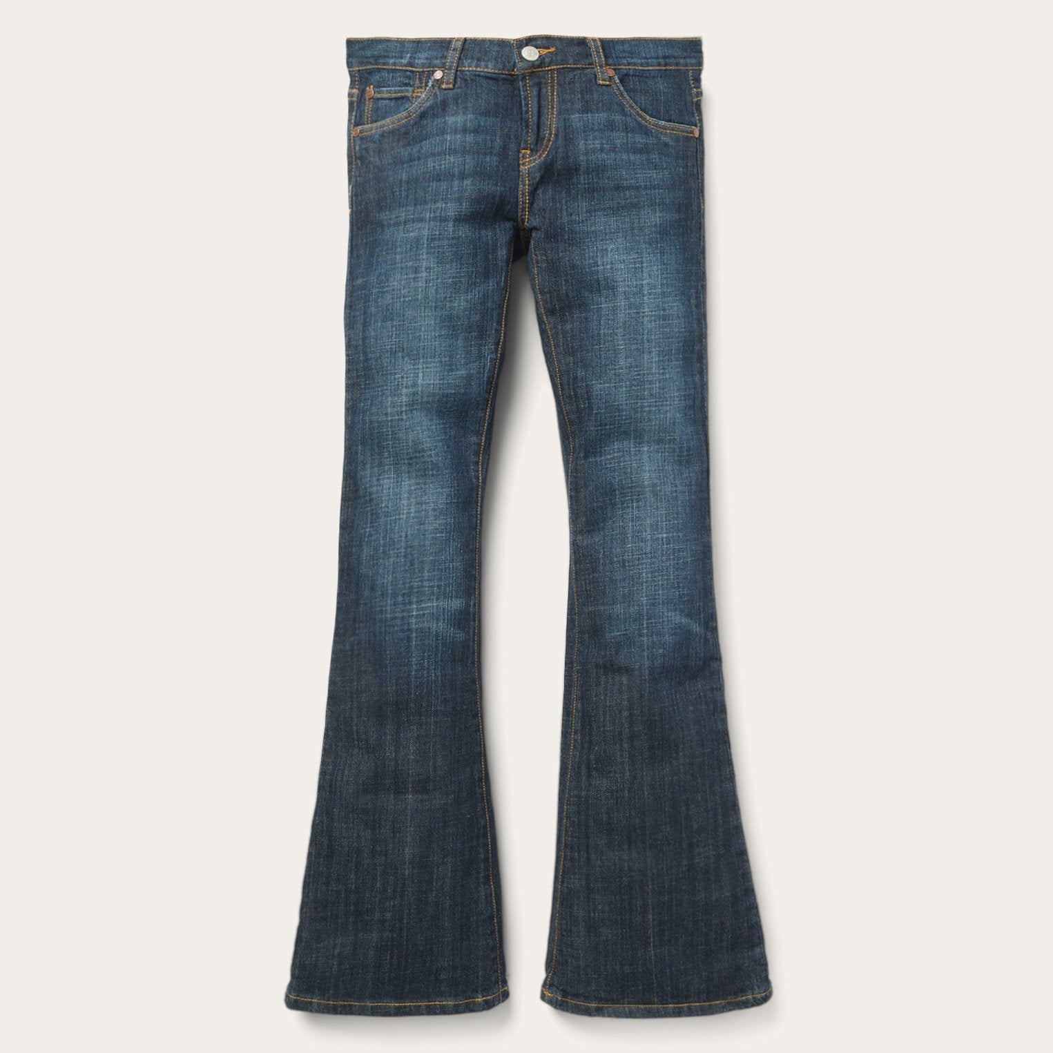 Stetson 816 Classic Boot Cut Jeans In Dark Wash