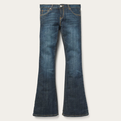 Stetson 816 Classic Boot Cut Jeans In Dark Wash