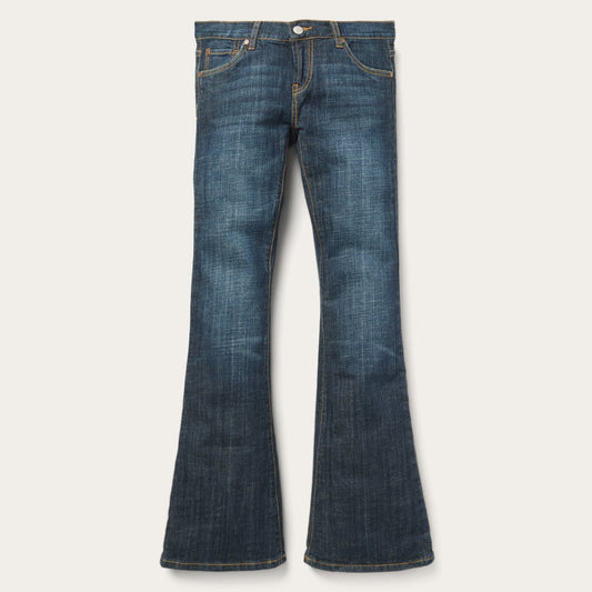 Stetson 816 Classic Boot Cut Jeans In Dark Wash