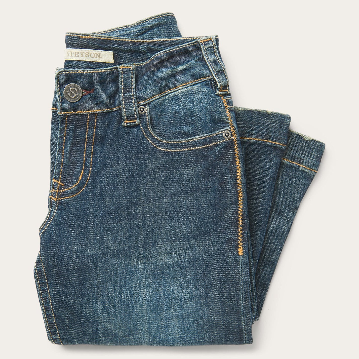Stetson 214 City Trouser Jeans In Medium Wash