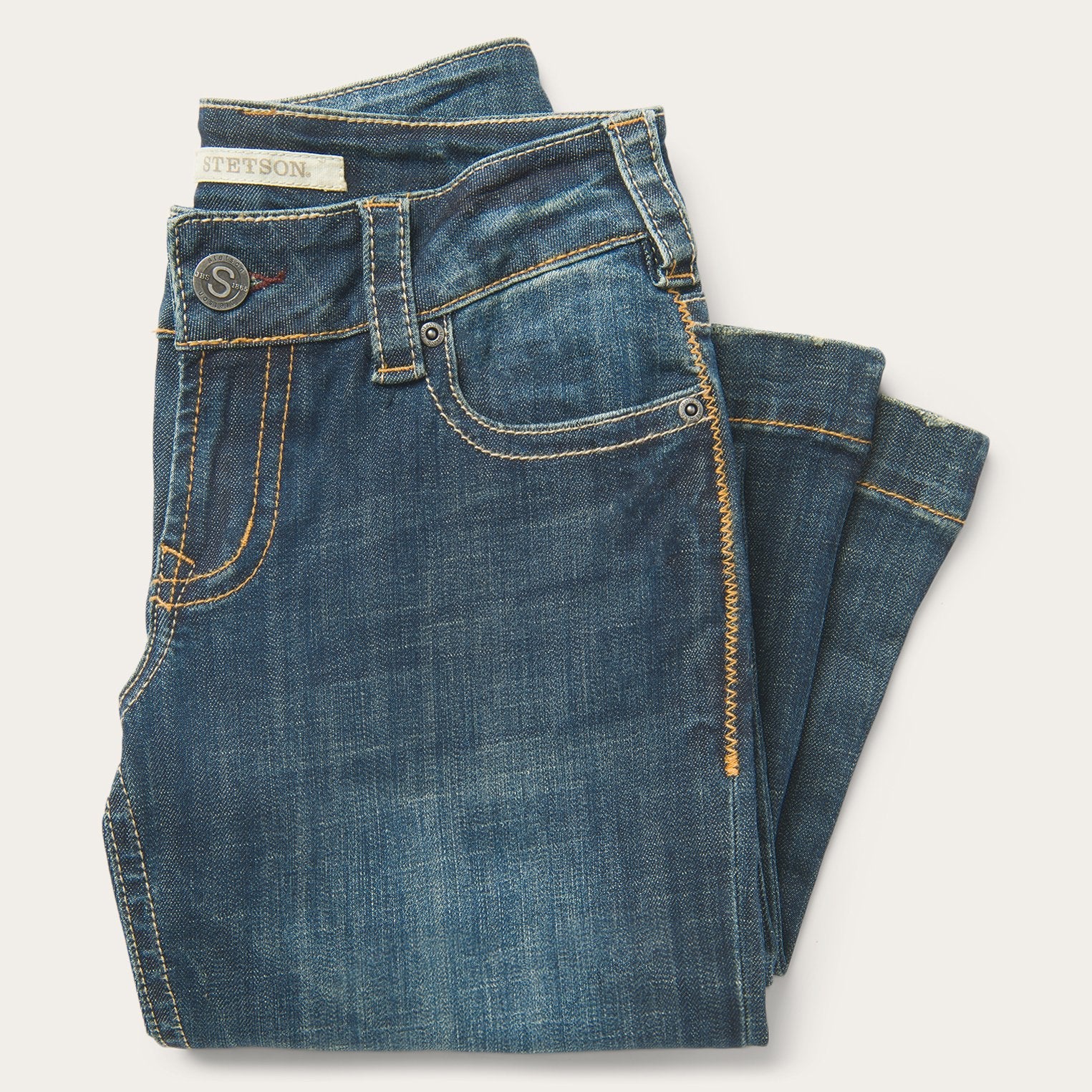 Stetson 214 City Trouser Jeans In Medium Wash