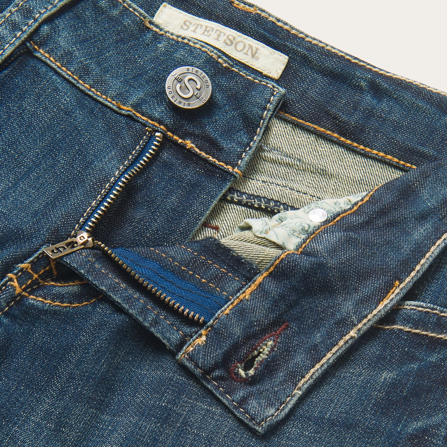 Stetson 214 City Trouser Jeans In Medium Wash