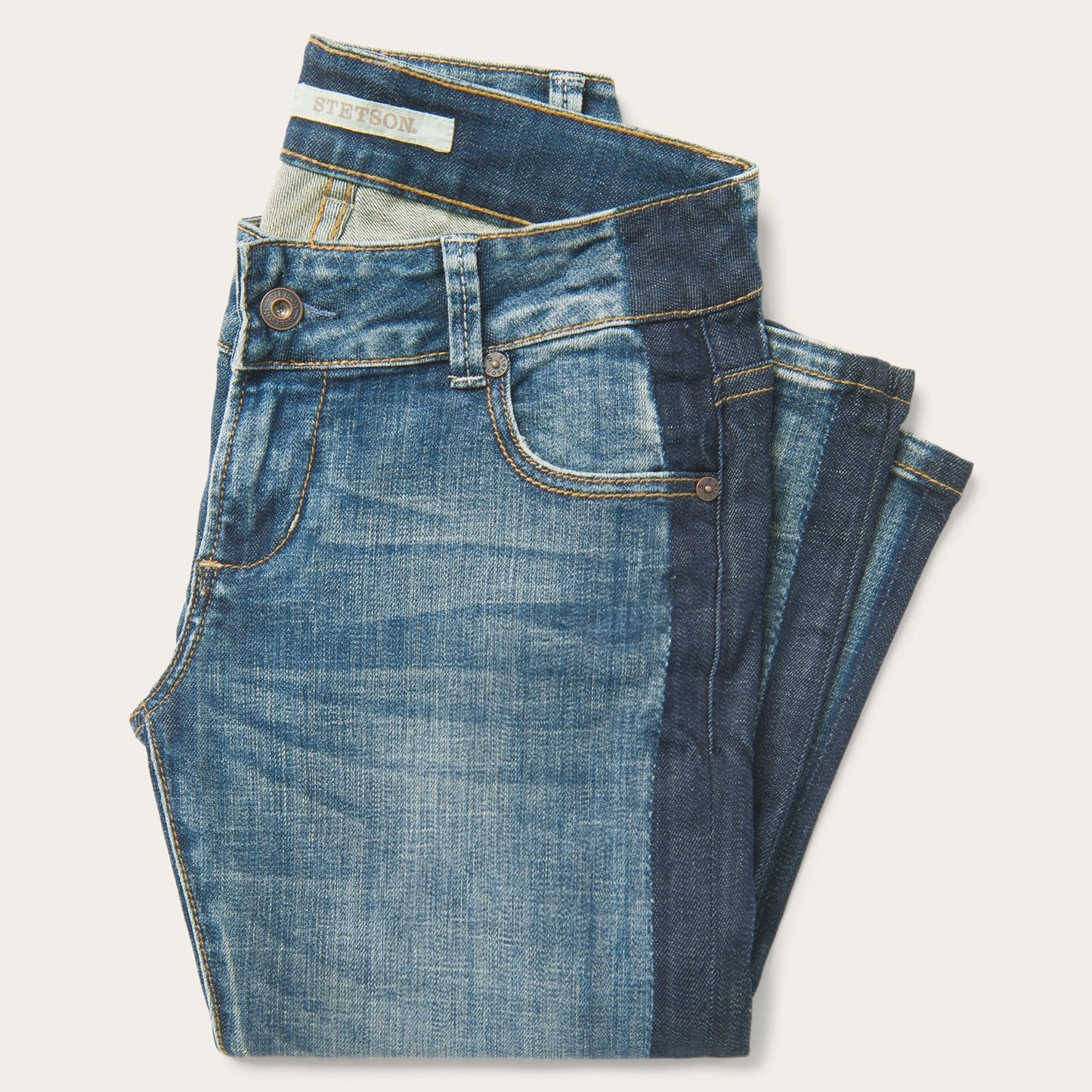 Stetson Skinny Fit Stripe Leg Jean