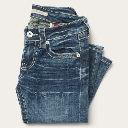 Stetson 816 Fit Jeans With White "S" Back Pocket